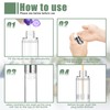 Betinyar 6Pcs 1.7oz/50ml Refillable Airless Pump Bottle, Makeup Pump Dispenser
