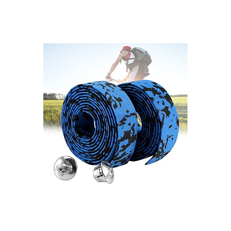 Alomejor 2PCS Road Bike Handlebar Tapes Cycling Handle Wraps Bicycle