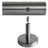 Stainless Steel Handrail, 33.7 mm in Diameter with Straight Holder