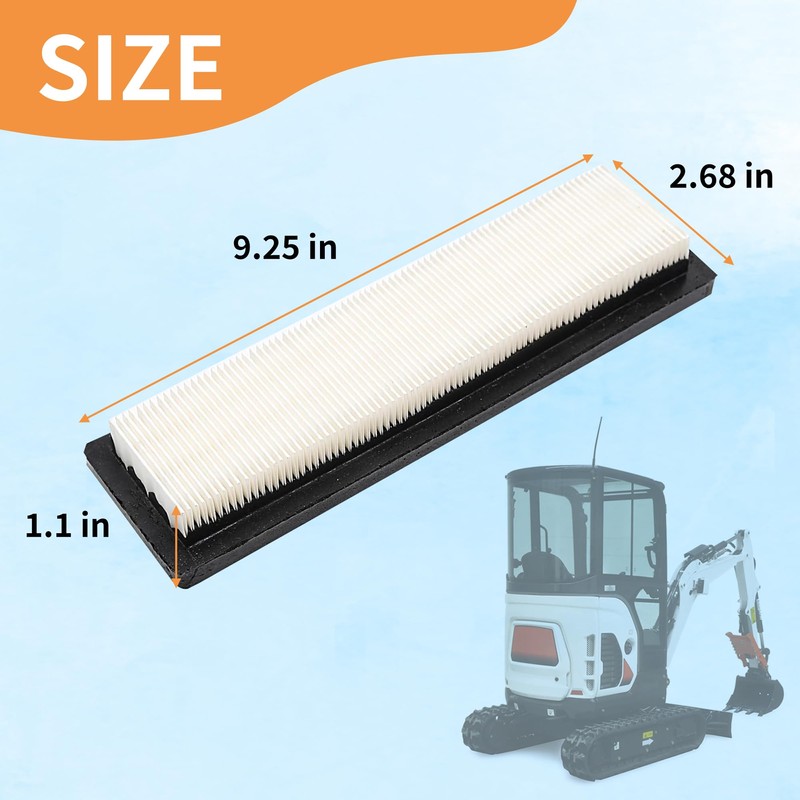 6 PCS 7176099 Fresh Air Cab Filter for Bobcat Loader