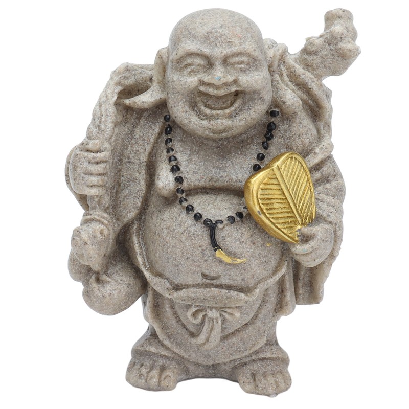 Buddha Statue Resin Mini 8cm Maitreya Laughing Buddha Figurine for