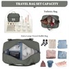 Weekender Bags for Women,Overnight Travel Duffel Bag with Shoes Compartment&