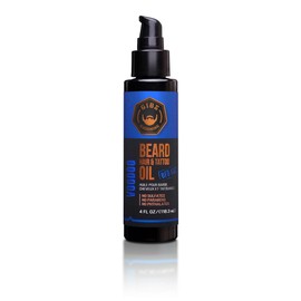 GIBS GIBS Grooming VooDoo Prince Beard, Hair & Tattoo Oil aa??a? All-Natural with Bergamot, Sandalwood & Sage Scent-Softens, Strengthens Beard & Moisturizes Skin - 4 oz
