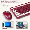 Wireless Keyboard and Mouse Combo, Reccazr 2.4G Full-Sized Keyboard and