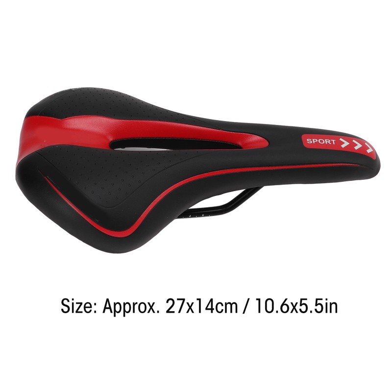 Bike Saddle Steel Adjustable Shock Resistant Hollow Mountain Bike Seat