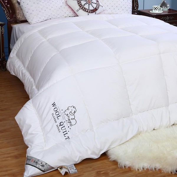 Woolous Australian Wool Comforter – 100% Natural Wool Quilt &