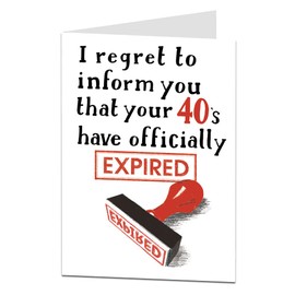 Funny 50th Birthday Card for Men Women