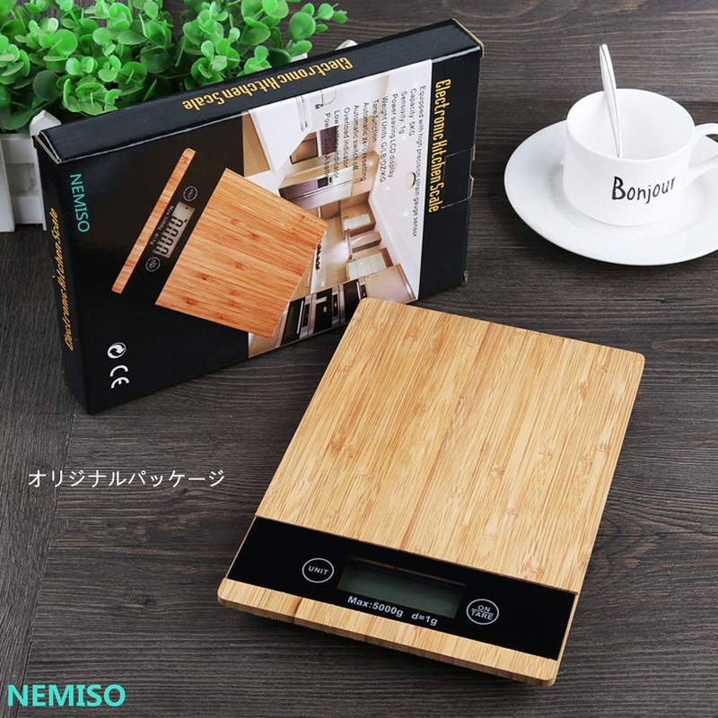 NEMISO Digital Scale, Electronic Scale, Cooking Scale, Kitchen Scale, Compact,