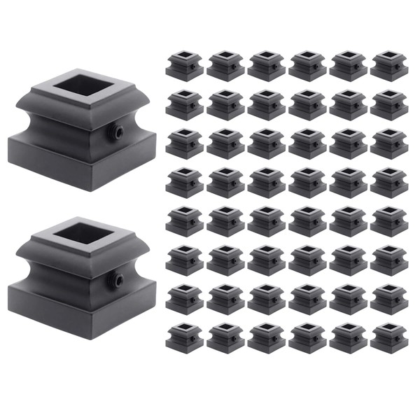 Qlvily 50 PCS Baluster Shoes, Stair Flat Shoe with Screw,