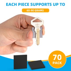 Grtard 70 Pcs Square Magnets with Adhesive Backing, Magnetic Tape, Magnet Dots, Flexible Self Adhesive Magnets for Crafts, Magnetic Strips Small Sticky Magnetic Dots for Hanging (Square)