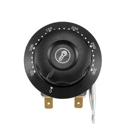 uxcell NC 250V 16A 50-300C Temperature Control Switch Capillary Thermostat for Oven Refrigerator Heater, 2m, with 2 Screws&2 Crimp Terminals