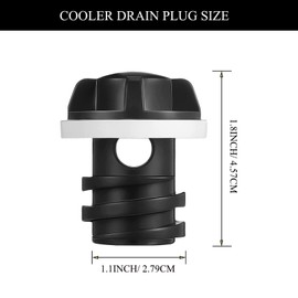 2 Pack Cooler Drain Plug for Yeti Cooler Plug Replacement Accessories for Yeti, Cooler Wheels Compatible with Most Rotomolded Coolers Including Most Major Brands Drain Plugs with Leak-Proof Design