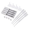 Mikinona 4pcs 10ml Diy Empty Mascara Tube Set Eyelash Brush