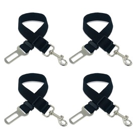 YSJCHEBS 4 Piece Pet Harness, UK Dog Car Seat Belt, Adjustable Fixed Harness, Dog Harness Clip, Dog Accessories