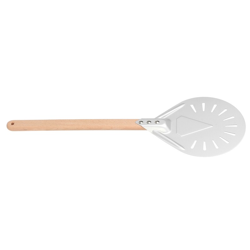 Round Pizza Spatula with 41cm Removable Wood Handle AntiScalding NonSlip