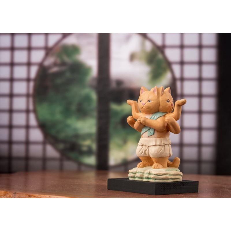 Buddha Cat Asura, Original Sculpture Supervised by Buddha Shop Sakai