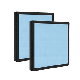 2 Pack HEPA 550 Filter, HEPA& Activated Carbon Filter Replacement Compatible with AlorAir CleanShield HEPA 550 Air Scrubber (17.2＂×15.3＂×2＂)
