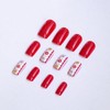 Spring Press on Nails Medium Length Coffin Shaped Fake Nails