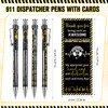 Frienda 25 Set 911 Dispatcher Gifts Ballpoint Pens with Bookmarks