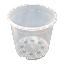 PISUMMA V00592 | Paquete de 3 Macetas Transparentes para Orquídeas | Plástico Resistente | Drenaje Eficiente | Elegancia y Visibilidad | Cuidado Óptimo de Tus Plantas