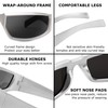 FEISEDY Wrap Around Trendy Sunglasses For Women Men Fashion Futuristic