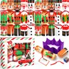 SURCVIO 10 Pack Non-Snap Christmas Table Party Favors with Party