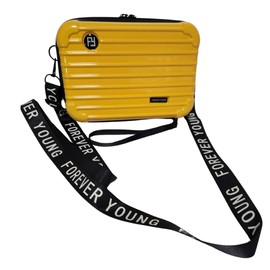 Suitcase Type, Large Shoulder Bag, Multi Case, Carrying Pouch, Shell Case, Large Capacity, Lightweight, Hard Case, Small Storage, yellow