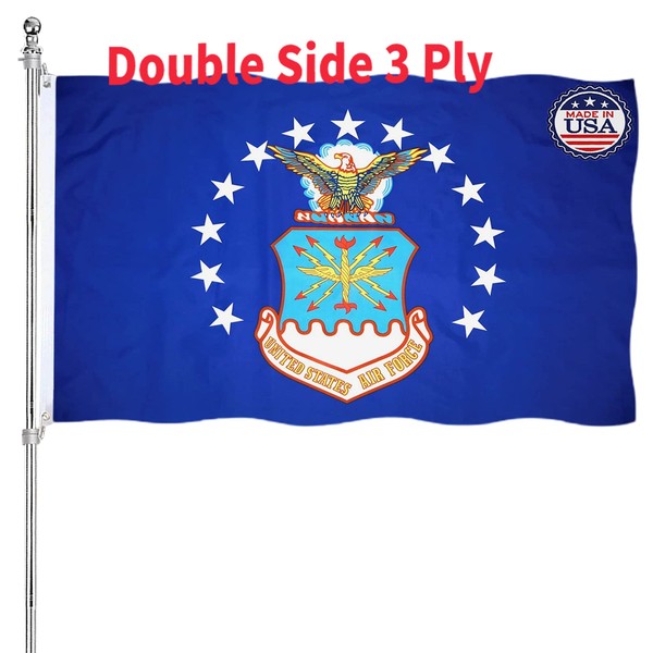 US Air Force Flag Double Sided 2x3 Heavy Duty United