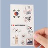 National Team Support Taegeukgi Transfer Sticker Tattoo Korea Face Arm Henna Tape / 국가대표 응원 태극기 판박이 스티커 타투 코리아 얼굴 팔 헤나 테이프