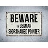Deerts 290VS Beware of German - Señal de Metal Retro