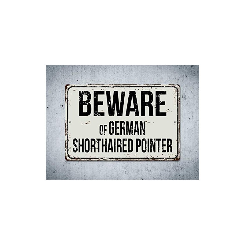 Deerts 290VS Beware of German - Señal de Metal Retro