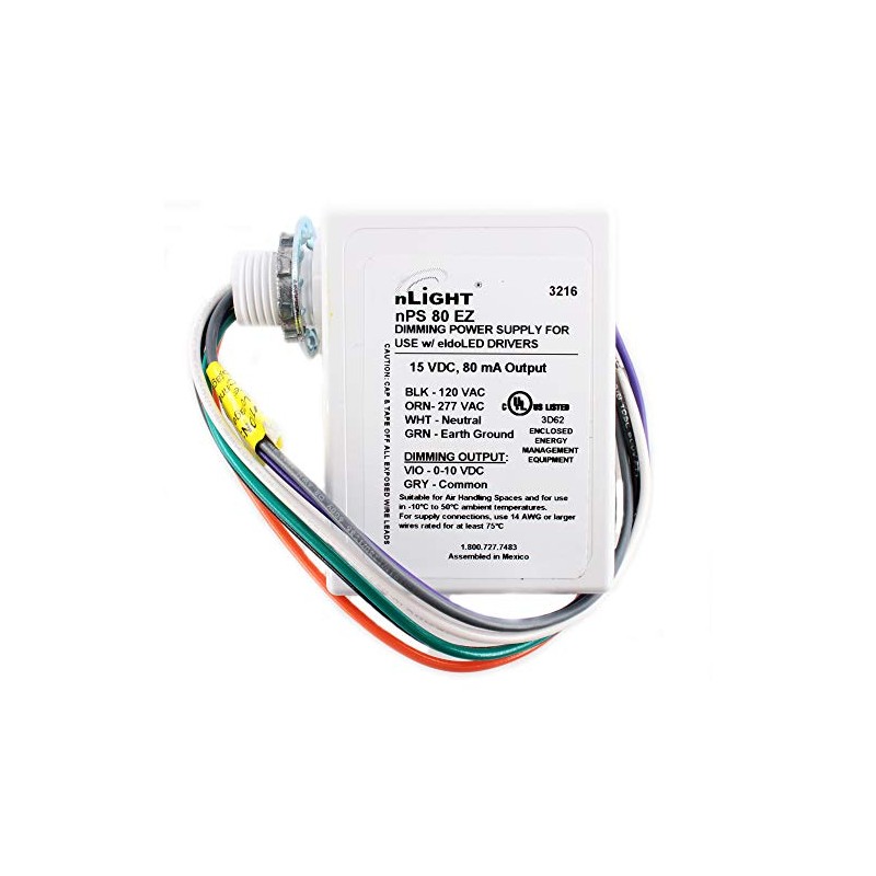 Lithonia Lighting NPS-80-EZ Dimming Power Pack 120/240/277 Volt AC 40