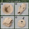 AFZH Men's Safari Hat, 2-Way Folding, Integrated Storage, Compatible Head