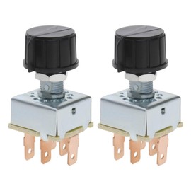 eMagTech Pack of 2 Rotary Knob for Air Conditioning 3-Speed Blower Switch Air Conditioning Control Rotating Replacement Universal for Car