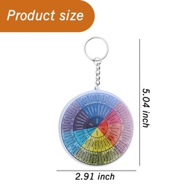Emotional Keychain Gift for Daughter Birthday Gifts for Brother Color Wheel Keychain Gift for Husband Wife Funny Gifts for Men Women Friend Emotional Gifts for Mom Dad Therapist Gifts