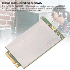 5G NR Module Card, M.2 Network Card Module 4.67Gbps LTE for Latitude 5340, 7340, 9440, 3480, 9315 with Wins, Linux