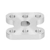 2Pcs Flange Shaft Coupling Aluminium Alloy 6mm D Hole Light