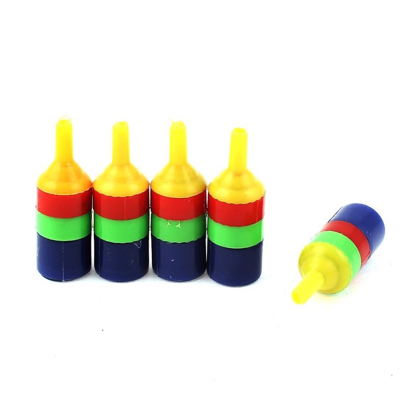 uxcell 5 Piece Plastic Aquarium Airstone Diffuser Air Tube, Multicolor,