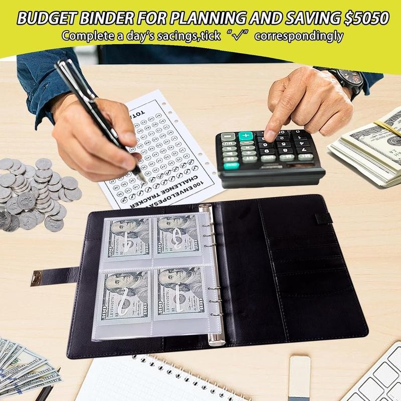 100 Envelopes Money Saving Challenge Binder Budget Planner, Budget Book