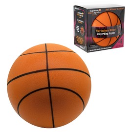 Supreme Silent Sports Basketball | Quiet Indoor Safe Premium Foam Ball for Training, Dribbling & Playing, Gift for 3+, Boys & Girls, Never Shrunken or Inflated | Orange (1 Pack) (Orange, Size 6)