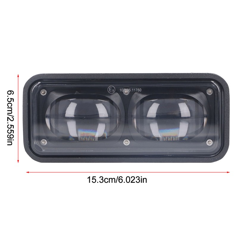 Double Lens LED Forklift Safety Light Robust High Brightness Straight