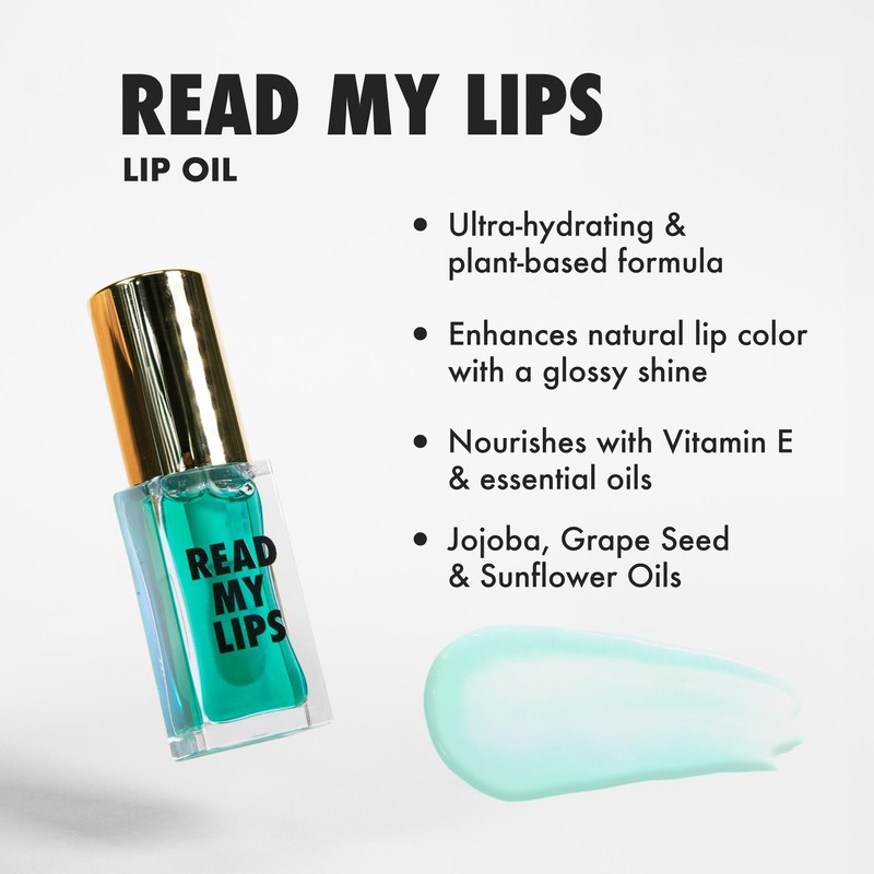MOYOU LONDON Plant-Based Lip Oil – Deep Hydrating Lip Gloss,