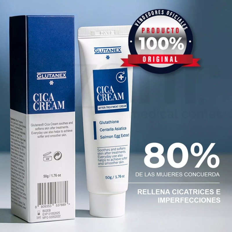 Glunatex Crema Aclarante Para Cicatriz Y Manchas Glutanex Cica Cream