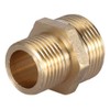 3/4" to 1/2" Brass Hex Nipple, Brass Pipe Fitting Reducing