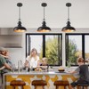 LWWHQ Black Pendant Lights Kitchen Island 3 Pack, 11.41" Kitchen