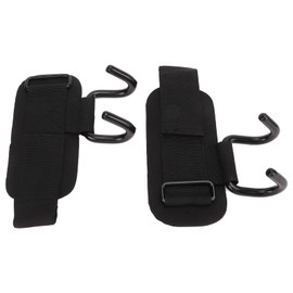 2pcs Wrist Rod Hook Straps Nylon Steel Adjustable Wrist Support Grip Belt for Weightlifting Trainning Gym