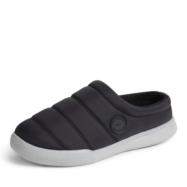 Dearfoams Women's Kendra Sport Lounge Memory Foam Clog Slipper, Black