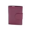 Wallet with outside lock LEAS, Genuine Leather, red - ''LEAS