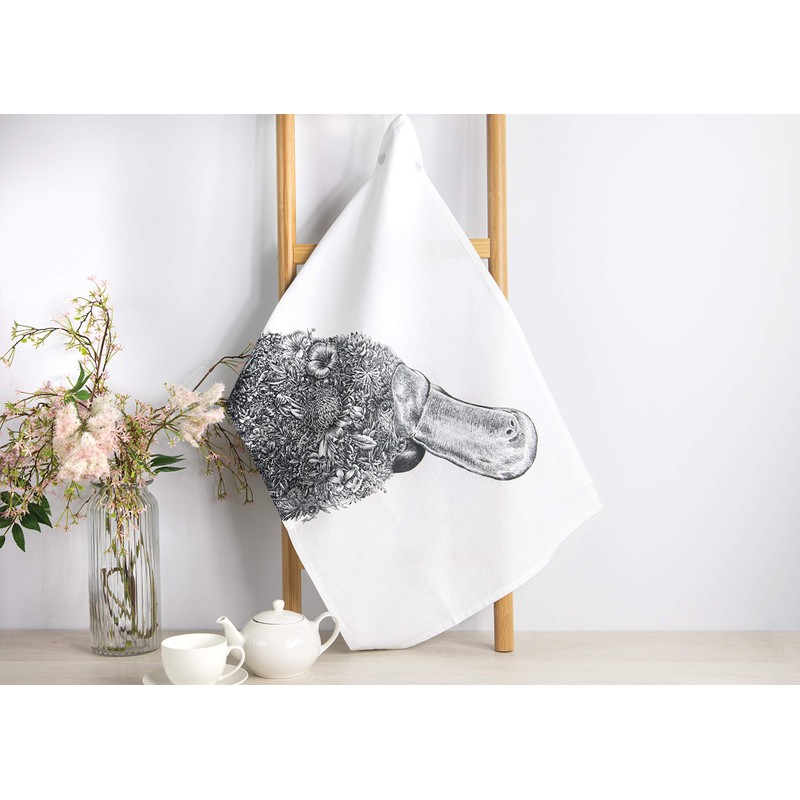 Maxwell & Williams Marini Ferlazzo Tea Towel with Platypus Design,
