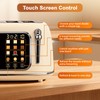 Mecity Toaster 4 Slice, Touch Screen Wide Slot Retro Toaster